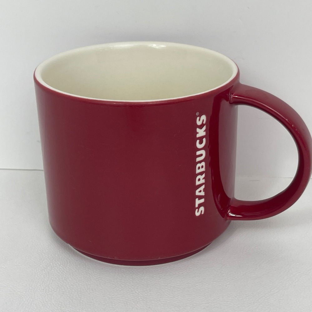 Starbucks Coffee Mug Unisex OS 2012 New Bone China Red Glossy Excellent